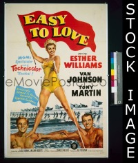#4463 EASY TO LOVE 1sh '53 Esther Williams 