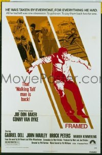 A396 FRAMED one-sheet movie poster '75 Joe Don Baker