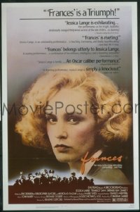 P682 FRANCES one-sheet movie poster '82 Jessica Lange as Farmer