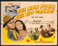 t011 MAN FROM THE RIO GRANDE style A half-sheet movie poster '43 Red Barry