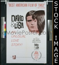 #7454 DAVID & LISA 1sh '63 Frank Perry