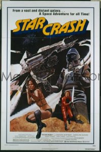 #414 STAR CRASH 1sh '79 Hasselhoff 