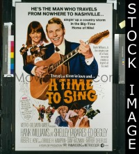 #335 TIME TO SING 1sh '68 Hank Williams 