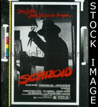 #270 SCHIZOID 1sh '80 Kinski, Hill 