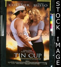 I142 TIN CUP double-sided one-sheet movie poster '96 Kevin Costner, golf