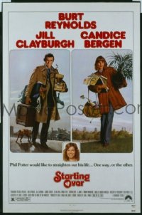 s277 STARTING OVER one-sheet movie poster '79 Reynolds, Clayburgh