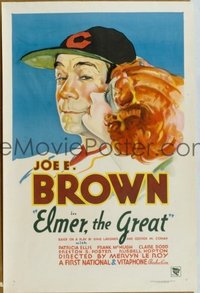 #291 ELMER, THE GREAT 1sheet '33 Joe E. Brown
