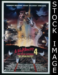 H798 NIGHTMARE ON ELM STREET 4 one-sheet movie poster '88 Englund, horror