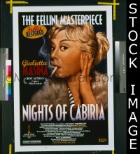 #2689 NIGHTS OF CABIRIA 1sh R98 Fellini 