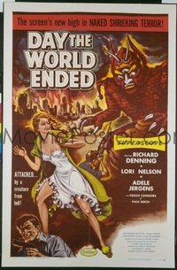 358 DAY THE WORLD ENDED ('56) 1sheet