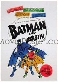 137 BATMAN 25x38 poster R66 art of Lewis Wilson & Douglas Croft in costume!