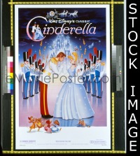 P383 CINDERELLA one-sheet movie poster R87 Walt Disney