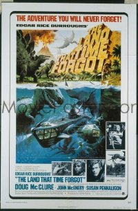 f564 LAND THAT TIME FORGOT one-sheet movie poster '75 Doug McClure