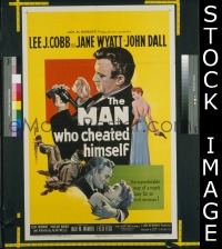#7971 MAN WHO CHEATED HIMSELF 1sh 51 L.J.Cobb