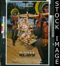 s420 WHITE SLAVE one-sheet movie poster '85 sexploitation!