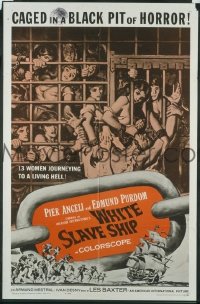 #1550 WHITE SLAVE SHIP 1sh '62 caged women! 