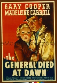 029 GENERAL DIED AT DAWN paperbacked 1sheet