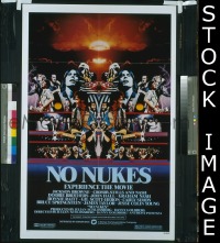 Q259 NO NUKES one-sheet movie poster '80 Doobie Brothers!