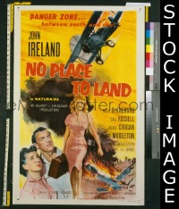 #1613 NO PLACE TO LAND 1sh '58 Ireland 