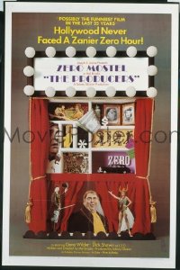 s098 PRODUCERS one-sheet movie poster '67 Mel Brooks, Zero Mostel