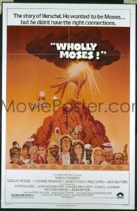#728 WHOLLY MOSES 1sh '80 Moore, DeLuise 