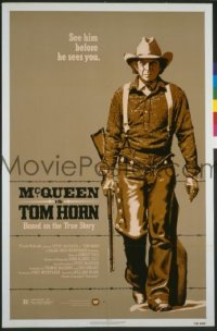 s357 TOM HORN one-sheet movie poster '80 Steve McQueen, western