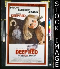 A265 DEEP RED one-sheet movie poster '75 Dario Argento, great image!
