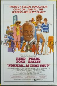 Q263 NORMAN IS THAT YOU one-sheet movie poster '76 Foxx, Bailey