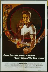 A351 EVERY WHICH WAY BUT LOOSE one-sheet movie poster 78 Eastwood