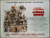 #402 ANIMAL HOUSE linen subway movie poster '78 John Belushi!