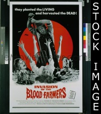 f535 INVASION OF THE BLOOD FARMERS one-sheet movie poster '72 Norman Kelley