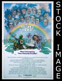A857 MUPPET MOVIE one-sheet movie poster '79 Henson, Kermit & Miss Piggy!