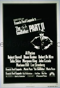 P746 GODFATHER 2 one-sheet movie poster '74 Coppola, Al Pacino