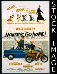 #8026 MONKEYS GO HOME 1sh '67 Walt Disney