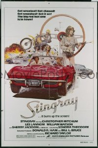 Q645 STINGRAY one-sheet movie poster '78 Corvette car racing!