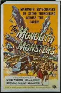 f597 MONOLITH MONSTERS one-sheet movie poster '57 Reynold Brown art!