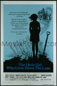 f573 LITTLE GIRL WHO LIVES DOWN THE LANE one-sheet movie poster '77 Foster