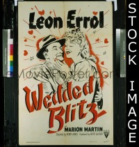 #1971 WEDDED BLITZ 1sh '42 Leon Errol 