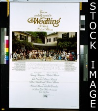 #8494 WEDDING teaser 1sh '78 Robert Altman