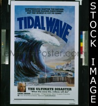 s349 TIDAL WAVE one-sheet movie poster '75 Lorne Greene