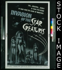 #513 INVASION OF THE STAR CREATURES 1sh '62 