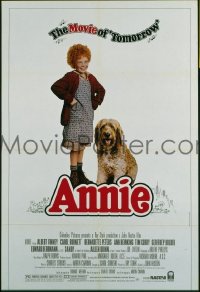 r068 ANNIE one-sheet movie poster '82 Finney, Quinn, Burnett