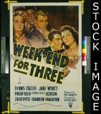 WEEK-END FOR THREE 1sheet