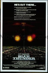 r224 BLUE THUNDER one-sheet movie poster '83 Roy Scheider, Warren Oates