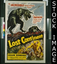 LOST CONTINENT ('51) 1sheet