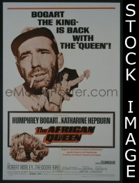 #025 AFRICAN QUEEN 1sh R68 Bogart, Hepburn 