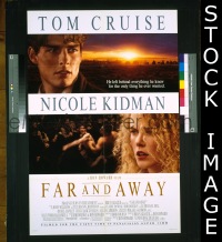 H394 FAR & AWAY double-sided one-sheet movie poster '92 Tom Cruise, Nicole Kidman