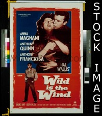 #1563 WILD IS THE WIND 1sh '58 Anthony Quinn 