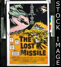 #380 LOST MISSILE 1sh '58 from outer hell! 