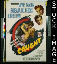 P356 CAUGHT one-sheet movie poster '49 James Mason, film noir!